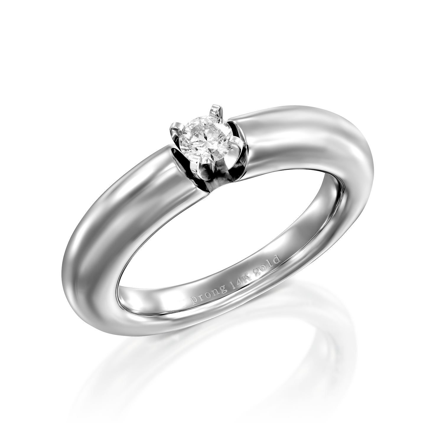 Stainless steel Diamond Ring Israel Diamond Center